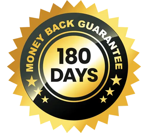 180 Days Money Back Guarantee